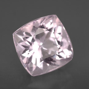 Kunzite Rose naturelle Coupe coussin, 6.51 ct, VS