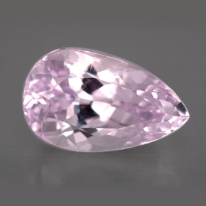 Kunzite rose naturelle en forme de poire, 9,19 ct, VVS-VS
