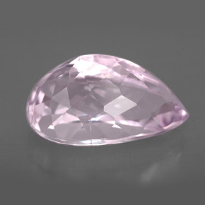 Kunzite rose naturelle en forme de poire, 9,19 ct, VVS-VS