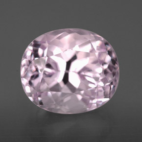 Kunzite Rose naturelle Coupe ovale, 5.22 ct, VVS