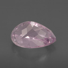 Kunzite rose naturelle en forme de poire, 3,86 ct, VVS