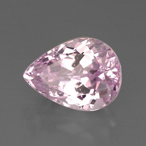 Kunzite Rose naturelle En forme de poire, 8.81 ct, IF