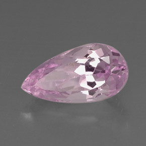 Kunzite Rose naturelle En forme de poire, 6.58 ct, VVS