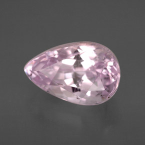 Kunzite rose naturelle en forme de poire, 4,55 ct, VS