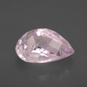 Kunzite rose naturelle en forme de poire, 4,55 ct, VS