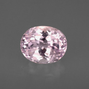 Kunzite rose naturelle coupe ovale, 2,68 ct, VVS-VS