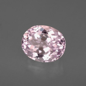 Kunzite rose naturelle coupe ovale, 2,68 ct, VVS-VS