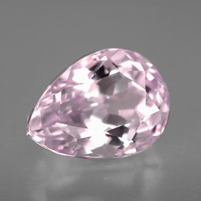 Kunzite rose naturelle en forme de poire, 5,78 ct, VVS-VS