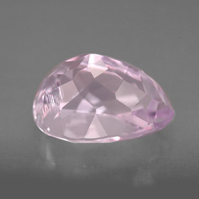 Kunzite rose naturelle en forme de poire, 5,78 ct, VVS-VS