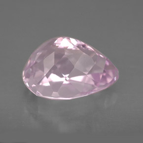 Kunzite rose naturelle en forme de poire, 5,22 ct, VVS