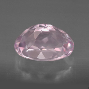 Kunzite rose naturelle coupe ovale, 5,64 ct, VVS