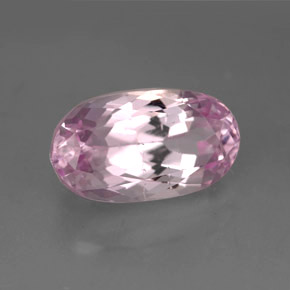 Kunzite rose naturelle coupe ovale, 6,95 ct, VS