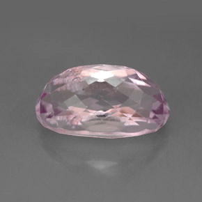Kunzite rose naturelle coupe ovale, 6,95 ct, VS
