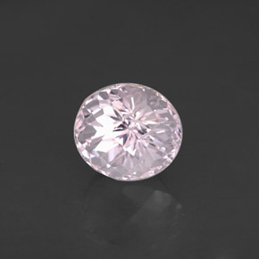 Kunzite rose naturelle coupe ovale, 4,03 ct, VVS-VS