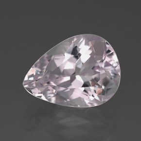 Kunzite rose naturelle en forme de poire, 5,12 ct, VVS