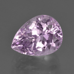 Kunzite rose naturelle en forme de poire, 5,56 ct, VS