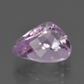 Kunzite rose naturelle en forme de poire, 5,56 ct, VS