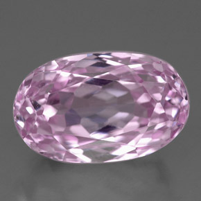 Kunzite rose naturelle coupe ovale, 8,16 ct, VVS