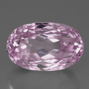 Kunzite rose naturelle coupe ovale, 8,16 ct, VVS