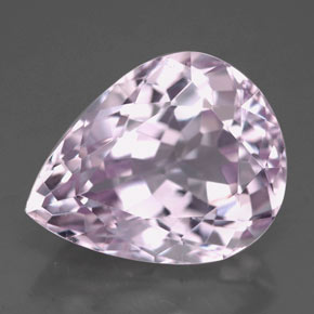 Kunzite Rose naturelle En forme de poire, 10.05 ct, VVS