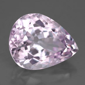 Kunzite Rose naturelle En forme de poire, 10.05 ct, VVS