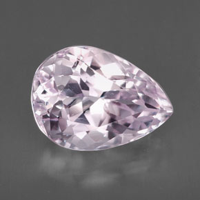 Kunzite rose naturelle en forme de poire, 6,49 ct, VVS-VS
