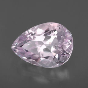 Kunzite rose naturelle en forme de poire, 6,49 ct, VVS-VS