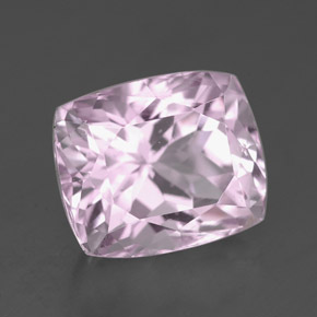 Kunzite Rose naturelle Coupe coussin, 5.71 ct, VVS-VS