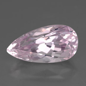 Kunzite rose naturelle en forme de poire, 6,63 ct, VVS-VS