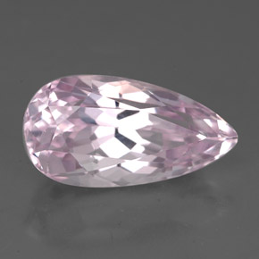 Kunzite rose naturelle en forme de poire, 6,63 ct, VVS-VS