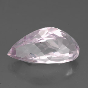 Kunzite rose naturelle en forme de poire, 6,63 ct, VVS-VS