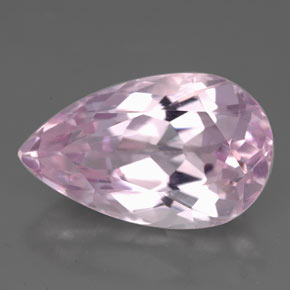 Kunzite rose naturelle en forme de poire, 8,82 ct, VS