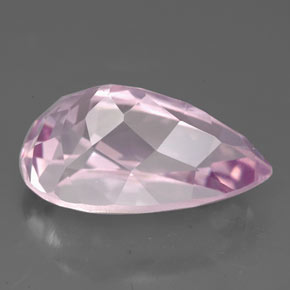 Kunzite rose naturelle en forme de poire, 8,82 ct, VS