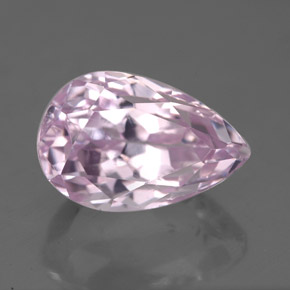 Kunzite rose naturelle en forme de poire, 6,54 ct, VS-SI