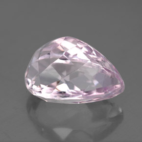 Kunzite rose naturelle en forme de poire, 6,54 ct, VS-SI