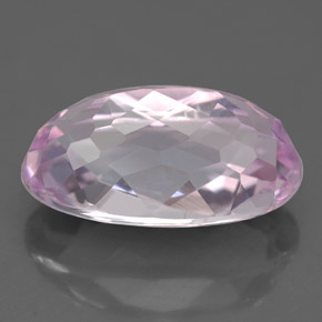 Kunzite rose naturelle coupe ovale, 5,71 ct, VS