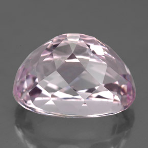 Kunzite rose naturelle coupe ovale, 8,54 ct, VS-SI