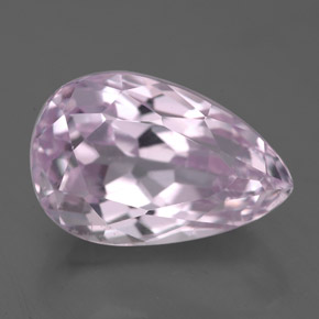 Kunzite Rose naturelle En forme de poire, 6.57 ct, VS