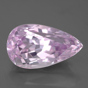 Kunzite rose naturelle en forme de poire, 7,83 ct, VS