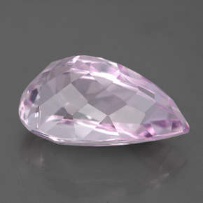 Kunzite rose naturelle en forme de poire, 7,83 ct, VS