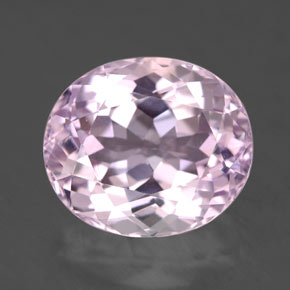 Kunzite rose naturelle coupe ovale, 7,93 ct, VVS-VS