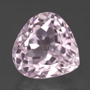 Kunzite rose naturelle en forme de poire, 9,72 ct, VS