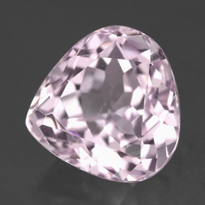 Kunzite rose naturelle en forme de poire, 9,72 ct, VS