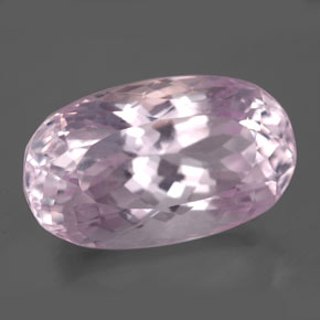 Kunzite Rose naturelle Coupe ovale, 14.70 ct, VVS-VS