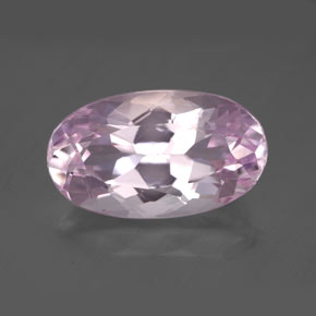 Kunzite rose naturelle coupe ovale, 8,71 ct, VVS