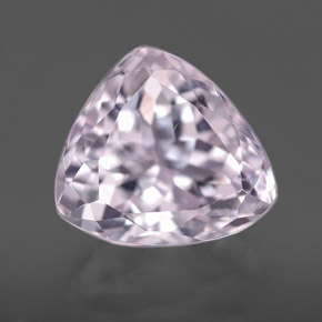 Kunzite rose naturelle trillion, 5,07 ct, VVS