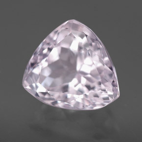 Kunzite rose naturelle trillion, 5,07 ct, VVS