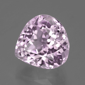 Kunzite Rose clair naturelle En forme de poire, 5.74 ct, VVS-VS