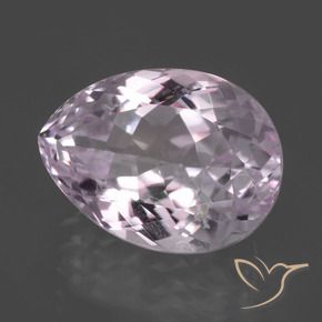 Kunzite Rose cerise léger naturelle En forme de poire, 7.60 ct, VS
