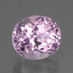 Kunzite Rose naturelle Coupe ovale, 12.18 ct, VS